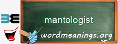WordMeaning blackboard for mantologist